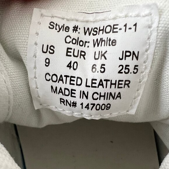 NEW Golf Sneakers Swing Dish Spike-less Traveler, White Coated Leather, Sz 9 - Picture 4 of 14